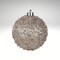 Taupe Glitter Christmas Ornament | 120MM Sequin Shatterproof Ball-XY8816CF